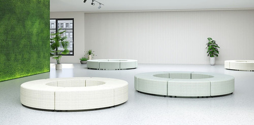 Mya Small Curve-In Ottoman - FlexxForm