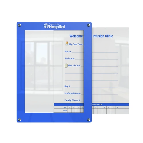 Ghent Slide Changeable Healthcare Glassboard