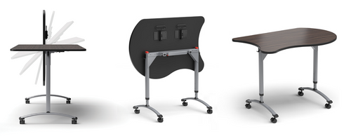 A&D Crossfit KOI Flip-Top Student Desks (CFFA2436K) - Paragon