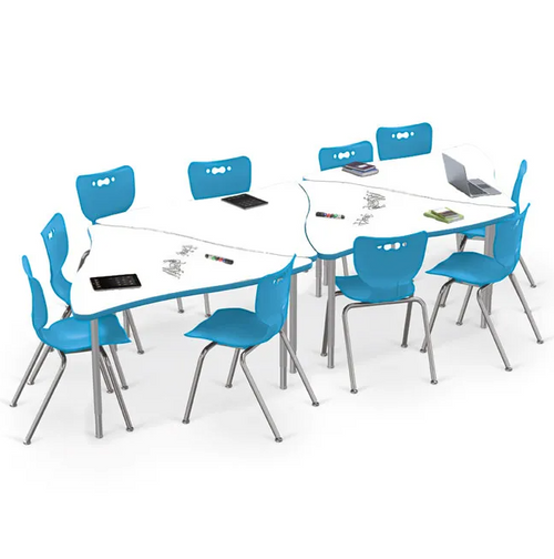 Hierarchy Creator Triangle Dry Erase Tables and Hierarchy Chair Bundle - MooreCo