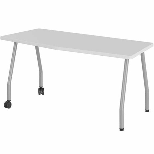 24-inch Deep Chevron Training Table with Echo Base - Haskell