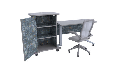 Sit-to-Stand Teacher Cart and Desk - CEF   Sit-to-Stand Teacher Cart and Desk - CEF