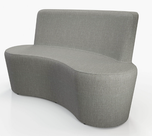 Flowform Learn Lounge Double Seat, Fog - Smith System 55011 Flowform Learn Lounge Double Seat, Fog - Smith System 55011