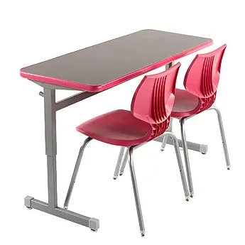 Smith System Silhouette Adjustable Height Two-Student Desk 20-inch Deep 01660#
**Chairs Not Included**