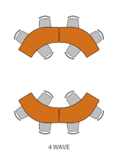 Engage Wave Markerboard Table - Russwood Engage Wave Markerboard Table - Russwood