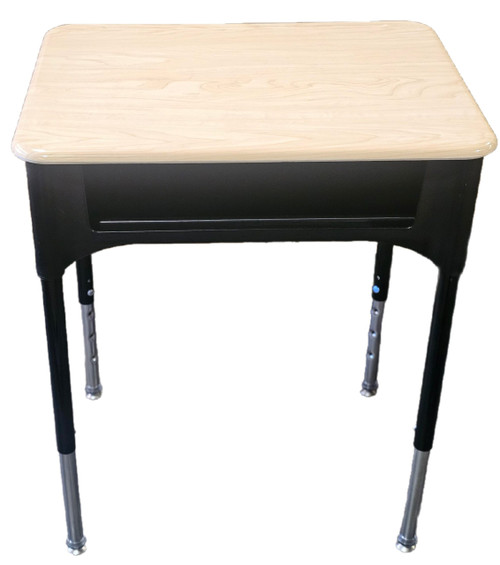 Columbia DK-CAP-RECT-1824-AM Quick Ship Capella Hard Plastic Open Front Desk with Plastic Book Box 