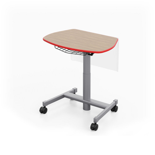 Silhouette Sit + Stand Desk - Smith System  *SHOWN WITH OPTIONAL MODESTY PANEL AND TECHNOLOGY BASKET* Silhouette Sit + Stand Desk - Smith System  *SHOWN WITH OPTIONAL MODESTY PANEL AND TECHNOLOGY BASKET*