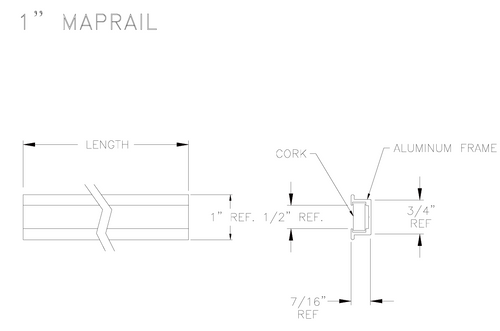 Map Rail - Ghent - 1" Spec Sheet