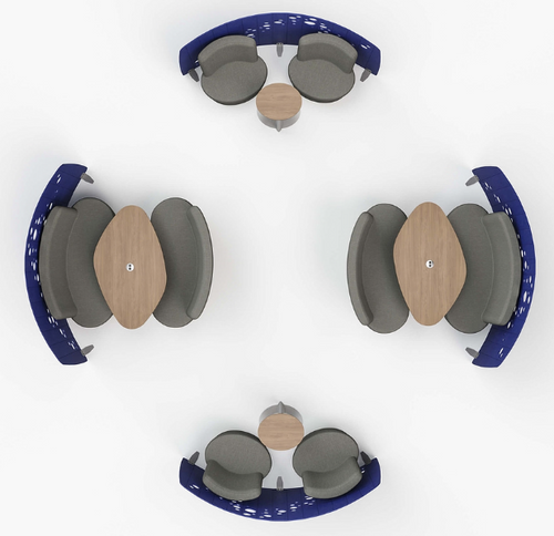 Flowform Learn Lounge Offset Rectangle Table - Smith System Flowform Learn Lounge Offset Rectangle Table - Smith System