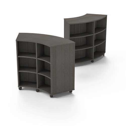 Double-Sided Curved Mobile Bookcase - Marco 4670-60