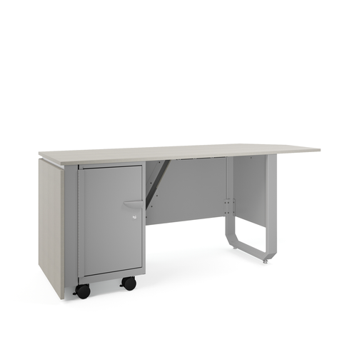Motum Teacher Desk with Tote Storage - Smith System Motum Teacher Desk with Tote Storage - Smith System