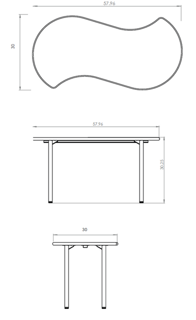 Elemental Squiggle Activity Table, 30" - Smith System Elemental Squiggle Activity Table, 30" - Smith System