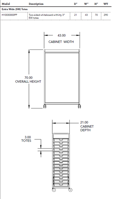 Cascade Two-Sided Whiteboard Unit - Smith System H10030000PP