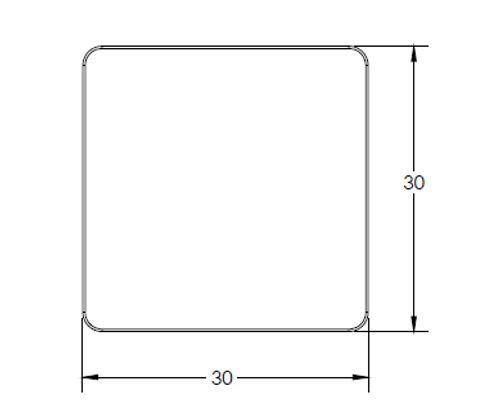 Flowform Outdoor Square Table - Smith System 56214 Flowform Outdoor Square Table - Smith System 56214