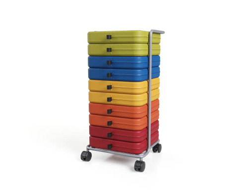 Isle Floor Cushion Cart with 10 Square Cushions - Smith System