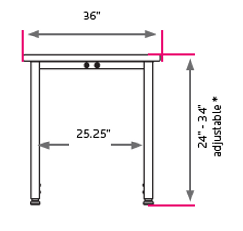 Planner Contour Activity Table - Smith System 25660 Planner Contour Activity Table - Smith System 25660
