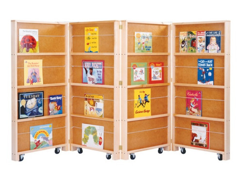 Mobile Library Bookcase - 4 Sections - Jonti-Craft 0267JC