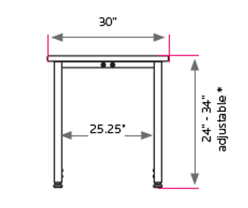 Planner Rectangle Activity Table - Smith System 30" Depth Planner Rectangle Activity Table - Smith System 30" Depth