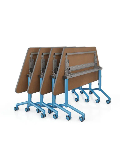 Elemental Nest and Fold Trapezoid Table - Smith System