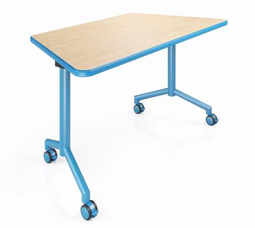 Elemental Nest and Fold Trapezoid Table - Smith System