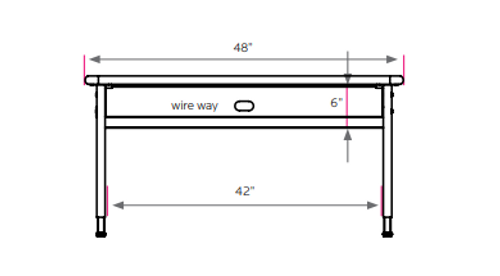 Two Student Planner Lab Station - Smith System 48" Long Two Student Planner Lab Station - Smith System 48" Long