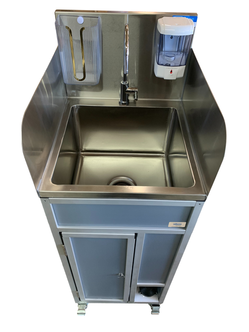 Foot Pump Stainless Steel Portable Sink - Monsam PSF-101SS Foot Pump Stainless Steel Portable Sink - Monsam PSF-101SS