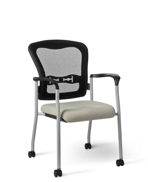 Mobile Stackable Guest Chair with Mesh Back - OM Seating SG5K Mobile Stackable Guest Chair with Mesh Back - OM Seating SG5K