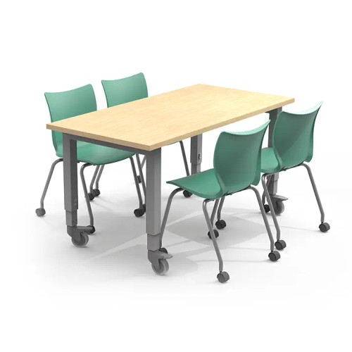 30-Inch Deep Planner Studio Adjustable Height Table, shown with chairs (not included) - Smith System 30-Inch Deep Planner Studio Adjustable Height Table, shown with chairs (not included) - Smith System