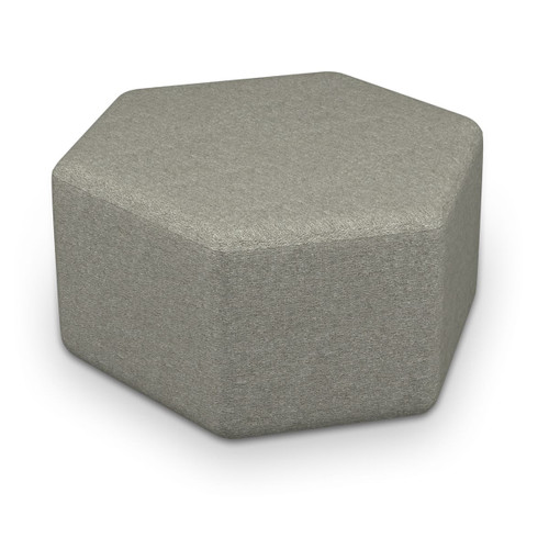 Elevate Wind Hexagonal Ottoman - MooreCo TS1041-GR01  Elevate Wind Hexagonal Ottoman - MooreCo TS1041-GR01
