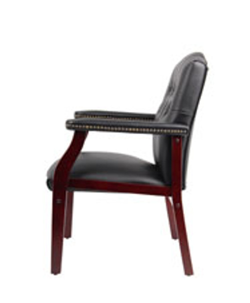 Ivy League Executive Guest Arm Chair - Boss B959 Black Caressoft Vinyl Ivy League Executive Guest Arm Chair - Boss B959 Black Caressoft Vinyl
