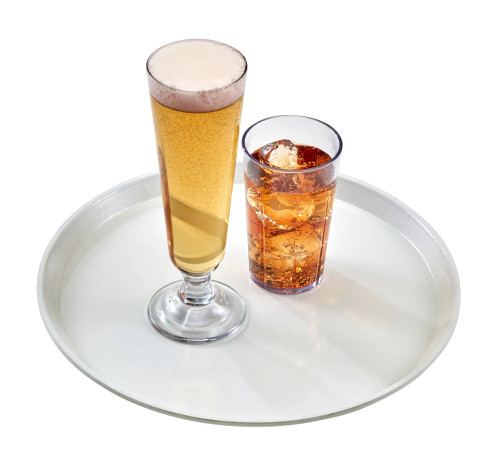 Camtray Round Cafeteria Tray, shown with cups (not included) - Cambro Camtray Round Cafeteria Tray, shown with cups (not included) - Cambro