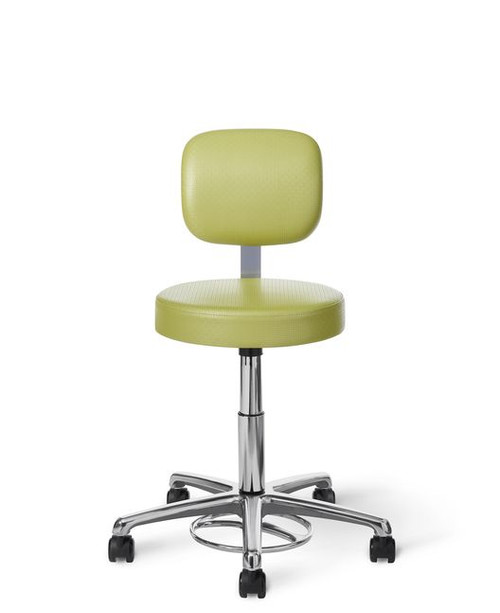 Foot Activated Stool with Back - OM Seating CL15