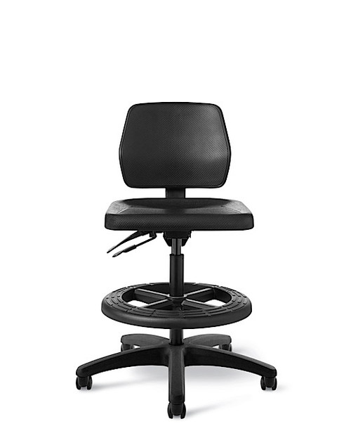 Workstool Backed Seat with Footring and Tilt - OM Seating WS25