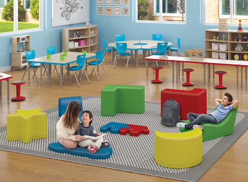 Constellation Moon All Foam Soft Seating Floor Pad - MooreCo FM1MON2