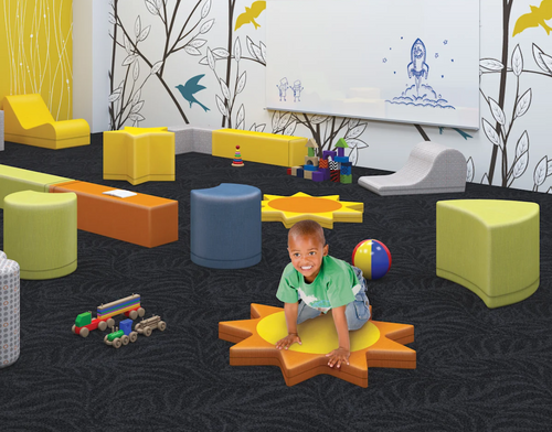 Constellation Sun All Foam Soft Seating Ottoman - MooreCo FM1SUN1