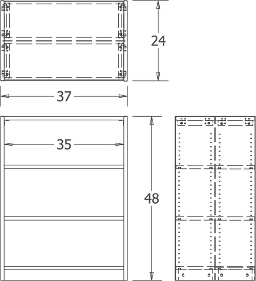 Inspire Series Double Face Straight Shelving Starter - Russwood Inspire Series Double Face Straight Shelving Starter - Russwood