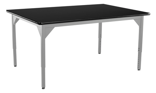 High Pressure Laminate Adjustable Height Steel Frame Science Table - NPS **42"W x 60"L - Grey Frame** High Pressure Laminate Adjustable Height Steel Frame Science Table - NPS **42"W x 60"L - Grey Frame**