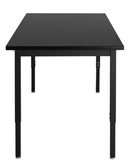 Epoxy Adjustable Height Steel Frame Science Table - NPS **30"W x 72"L - Black Frame** Epoxy Adjustable Height Steel Frame Science Table - NPS **30"W x 72"L - Black Frame**