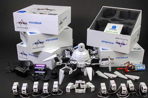 SIX-Hexapod Robot Bundle, all components - EZ-Robot BU-1300 SIX-Hexapod Robot Bundle, all components - EZ-Robot BU-1300
