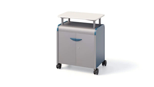 Smith System Cascade Powered AV Mid-Case Mobile Presentation Cart