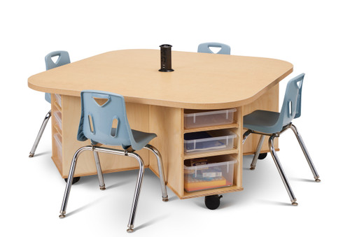 Innovate STEAM Table - Jonti-Craft 6281JC251 - Shown with optional Power Outlet Kit
