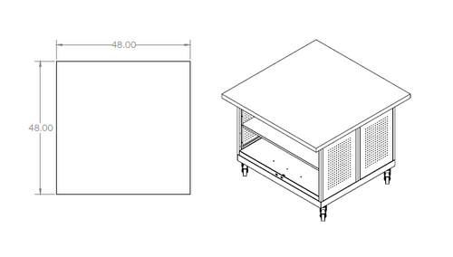 Cascade Butcher Block Maker Table - Smith System