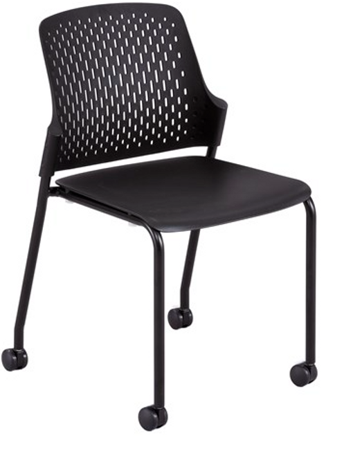NEXT Stack Chair with Casters Set of 4 - Safco 4314 QUICK SHIP