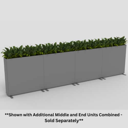 KASKAD RUN Wide Middle Planter - Magnuson Group KAS-R-0936H-MID **Shown with Additional End Unit Combined - Sold Separately**