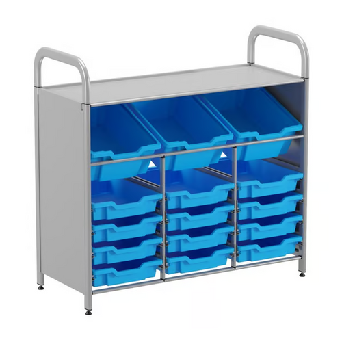 Callero Custom Low Maker Starter Unit 3 Deep Tilting & 12 Shallow Trays - Gratnells CSTA3444