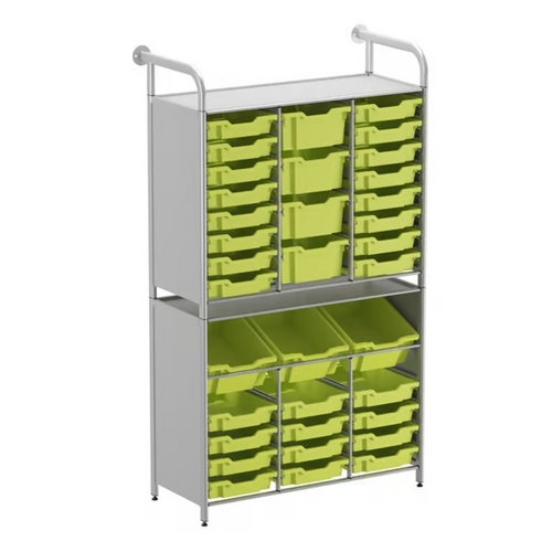 Callero Custom Tall Maker-Tall Starter Unit 28 Shallow & 3 Deep Tilting & 4 Deep Trays - Gratnells CSTA342144 Callero Custom Tall Maker-Tall Starter Unit 28 Shallow & 3 Deep Tilting & 4 Deep Trays - Gratnells CSTA342144