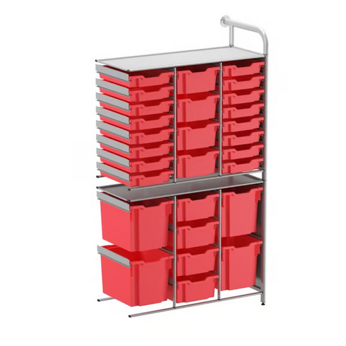 Callero Custom Tall Flexi-Store Adder Unit 16 Shallow & 8 Deep & 4 Jumbo Trays - Gratnells CADD252144