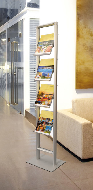 Compact Soistes Free Standing Magazine Rack - Magnuson SOCC-4A4