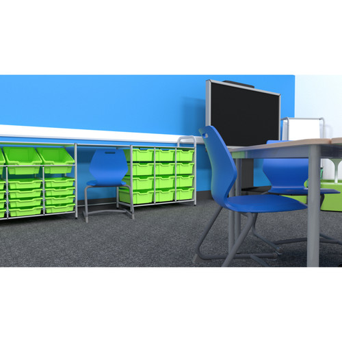 Callero Custom Tall Slim-Store Starter Unit 16 Shallow & 8 Deep Antimicrobial Trays - Gratnells CSTA1818442929 Callero Custom Tall Slim-Store Starter Unit 16 Shallow & 8 Deep Antimicrobial Trays - Gratnells CSTA1818442929