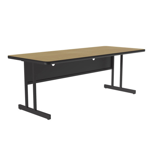 Keyboard Height Deluxe High Pressure Laminate Designer Workstation and Student Desk, Shown Without Matching Edge Band - Correll Keyboard Height Deluxe High Pressure Laminate Designer Workstation and Student Desk, Shown Without Matching Edge Band - Correll